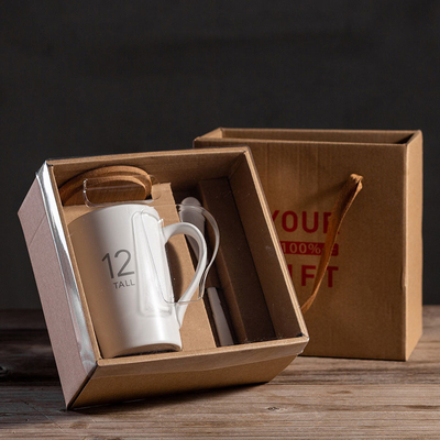 Tazas de consumición de encargo de cerámica con las tazas blancas de la sublimación 6oz de la cuchara