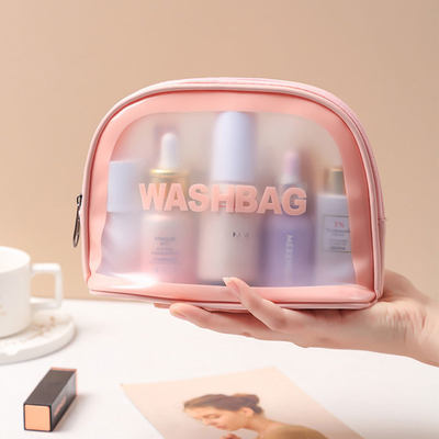Bolso impermeable portátil del artículo de tocador del PVC del maquillaje del viaje para la playa del verano