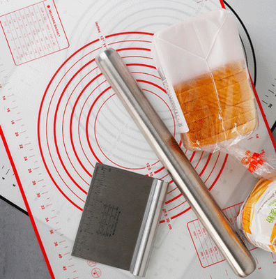 Pasteles Mat Non Stick Baking Mats del silicón con la estera del balanceo de la pasta de las medidas
