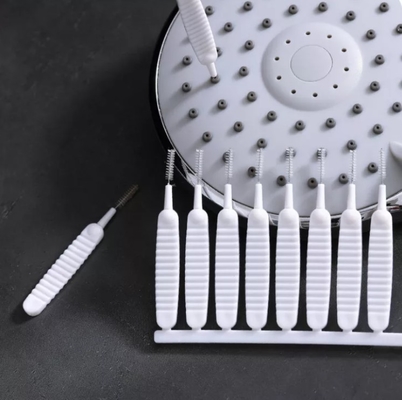 Manija plástica Mini Cleaning Brush del teléfono del agujero del mercado de la cabezal de ducha de los electrodomésticos