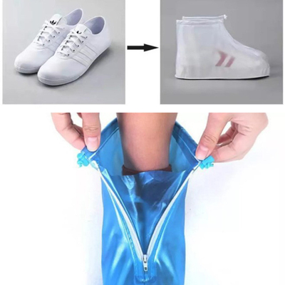 Los electrodomésticos espesan el desgaste antirresbaladizo del PVC - cubierta ajustable resistente de los zapatos de la lluvia