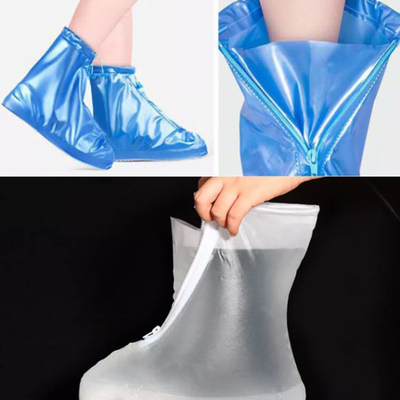 Los electrodomésticos espesan el desgaste antirresbaladizo del PVC - cubierta ajustable resistente de los zapatos de la lluvia