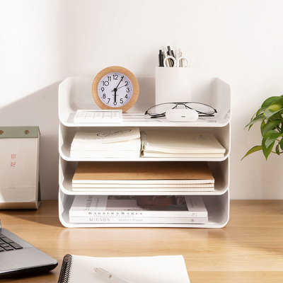 Organizador plástico apilable Drawers For Office del escritorio del hogar
