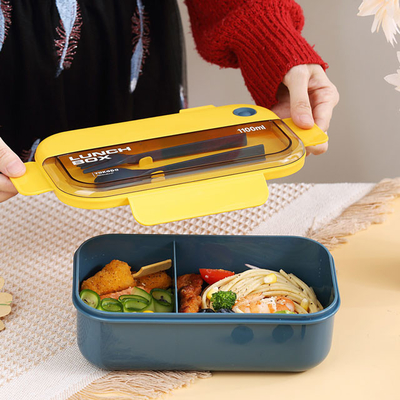caja fuerte amistosa de los PP Eco Bento Box Airtight Lunch Box del rectángulo de 1L 2L 3L para la microonda