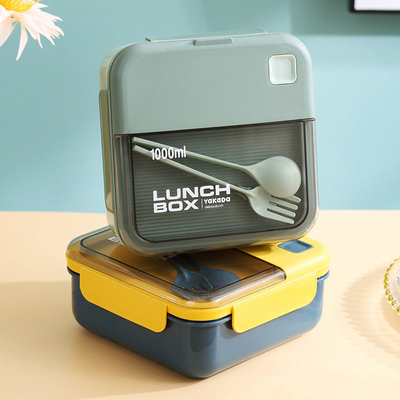 caja fuerte amistosa de los PP Eco Bento Box Airtight Lunch Box del rectángulo de 1L 2L 3L para la microonda