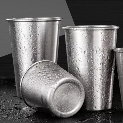 el vacío termal de 400ml 500ml aisló las tazas de acero inoxidables a granel de los vasos para la cerveza de la leche del café