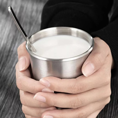 el vacío termal de 400ml 500ml aisló las tazas de acero inoxidables a granel de los vasos para la cerveza de la leche del café