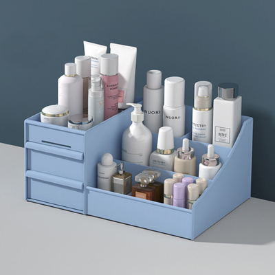 Tipo caja de almacenamiento cosmética 330g del cajón de la división de la mesa del contenedor de almacenamiento del hogar