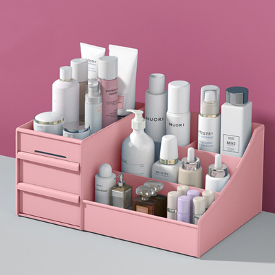 Tipo caja de almacenamiento cosmética 330g del cajón de la división de la mesa del contenedor de almacenamiento del hogar