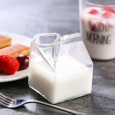 Los vidrios de cóctel del cuadrado de Mini Clear Custom Drinking Cups ordeñan el cartón 12oz