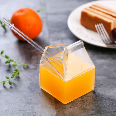 Los vidrios de cóctel del cuadrado de Mini Clear Custom Drinking Cups ordeñan el cartón 12oz