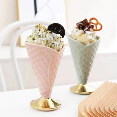 Herramientas de cerámica de la cocina de la taza del helado del vajilla del color de Muliti