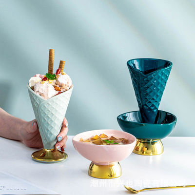 Herramientas de cerámica de la cocina de la taza del helado del vajilla del color de Muliti