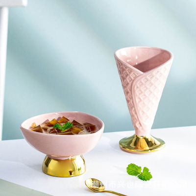 Herramientas de cerámica de la cocina de la taza del helado del vajilla del color de Muliti