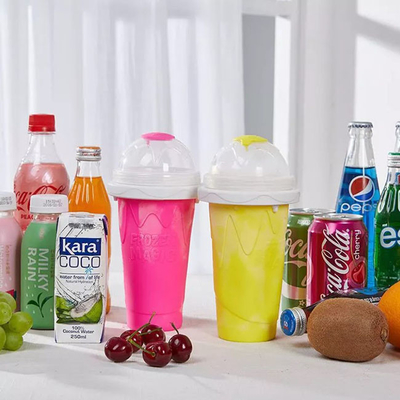 Paja fangosa de Milkshake Bottle With del vaso del Smoothie del viaje del silicón