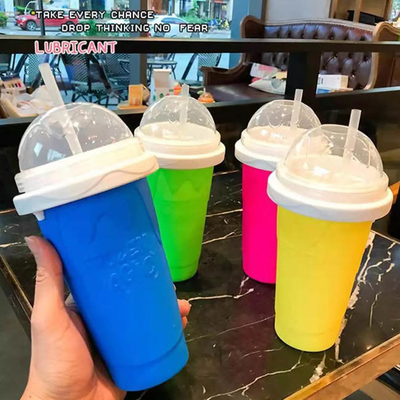 Paja fangosa de Milkshake Bottle With del vaso del Smoothie del viaje del silicón