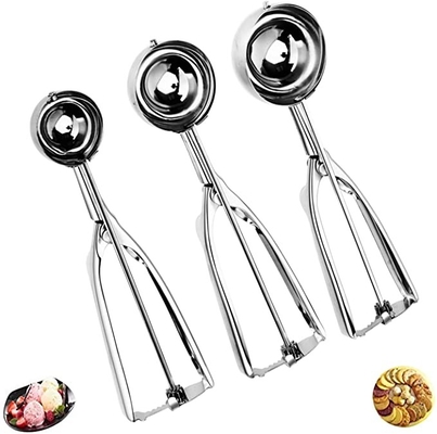 Herramientas de acero inoxidables multifuncionales de la cocina de la cucharada del helado de la cucharada de la galleta