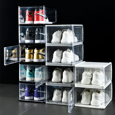 Organizador a prueba de polvo Drawer Rack Transparent del zapato del plástico transparente del ODM