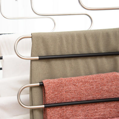 Productos de acero inoxidables de los electrodomésticos de las suspensiones de ropa de las suspensiones de los pantalones de la S-forma