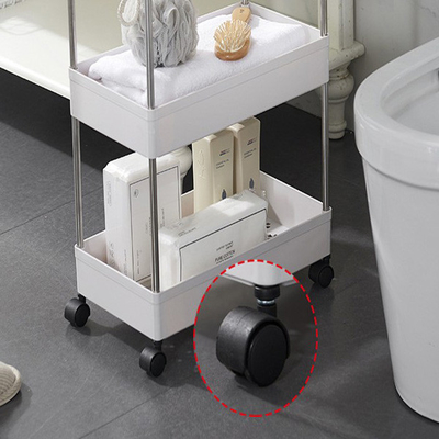 Estante móvil de múltiples capas de la carretilla del almacenamiento para el cuarto de baño del dormitorio de la cocina