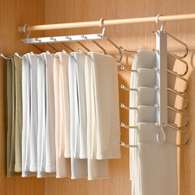 El ahorro de espacio jadea la ropa antideslizante de las suspensiones que los pantalones acodados del organizador 5 atormentan