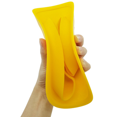 No deslice las placas amarillas de Duck Silicone Divided Plate Toddler