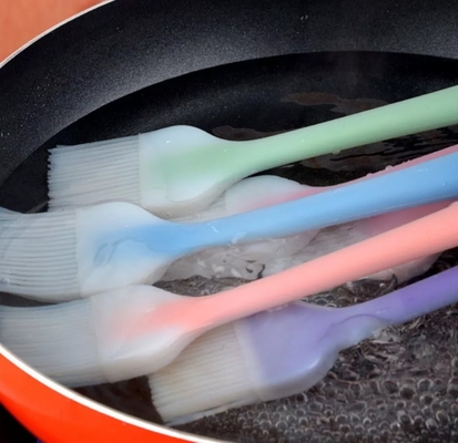Silicón de rociada a prueba de calor grande del cepillo de la salsa de BARBACOA que cuece