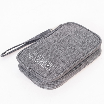 Bolso de nylon del organizador del cable del contenedor de almacenamiento del hogar del pequeño viaje