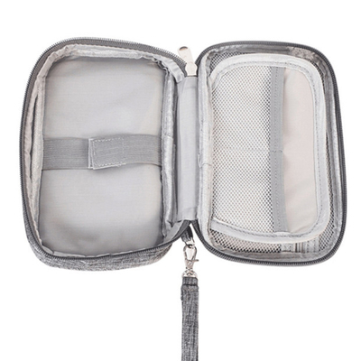 Bolso de nylon del organizador del cable del contenedor de almacenamiento del hogar del pequeño viaje