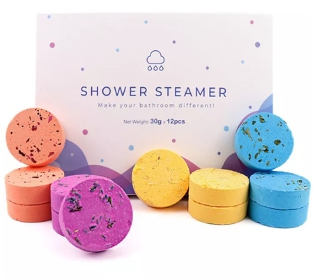 La ducha secada del Aromatherapy de la flor del aceite esencial hace tabletas para el vapor de la ducha