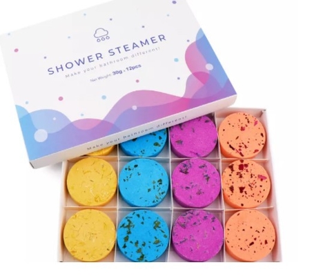 La ducha secada del Aromatherapy de la flor del aceite esencial hace tabletas para el vapor de la ducha