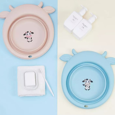 Lavabo plegable del viaje plegable plástico para el bebé