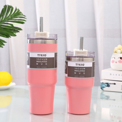 Tazas de café aisladas de acero inoxidables a granel de los vasos 30oz con la tapa y la paja
