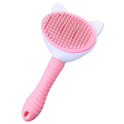 Cepillo de acero inoxidable de encargo del removedor del pelo del animal doméstico de los electrodomésticos para el gato del perro
