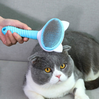 Cepillo de acero inoxidable de encargo del removedor del pelo del animal doméstico de los electrodomésticos para el gato del perro