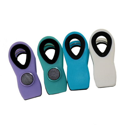 Clips magnéticos plásticos coloridos de los PP TPR del bolso para el refrigerador 3 pulgadas