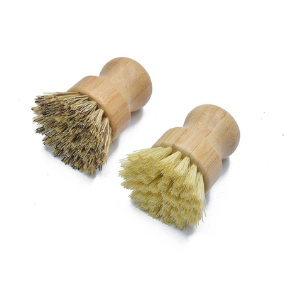 La cerda de madera del coco de la manija de la cocina del ODM cepilla el bulto para Pan Pot Cleaning
