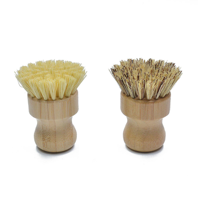 La cerda de madera del coco de la manija de la cocina del ODM cepilla el bulto para Pan Pot Cleaning