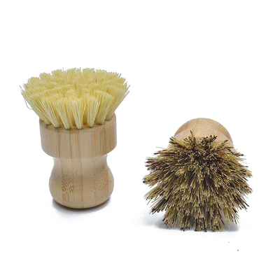 La cerda de madera del coco de la manija de la cocina del ODM cepilla el bulto para Pan Pot Cleaning