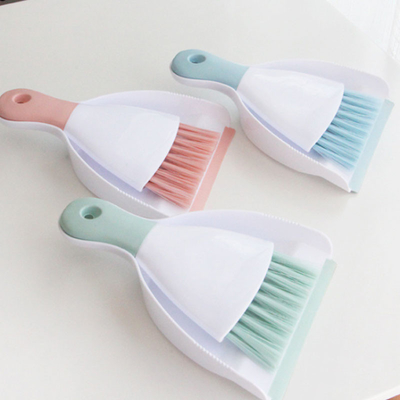 Mini Brush And Dustpan Set plástico de los niños para el piso Sofa Desk Keyboard And Car