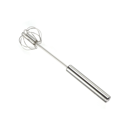 Acero inoxidable que gira la herramienta semi automática de la cocina del batidor de huevo