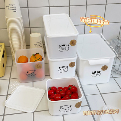 La cocina a granel plástica suministra los envases de la fruta y verdura para el refrigerador