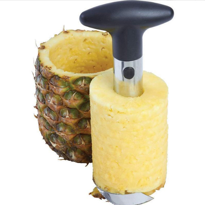 Pele la cortadora de base de acero inoxidable libre de la herramienta de la piña de los electrodomésticos con la manija desmontable