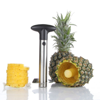 Pele la cortadora de base de acero inoxidable libre de la herramienta de la piña de los electrodomésticos con la manija desmontable