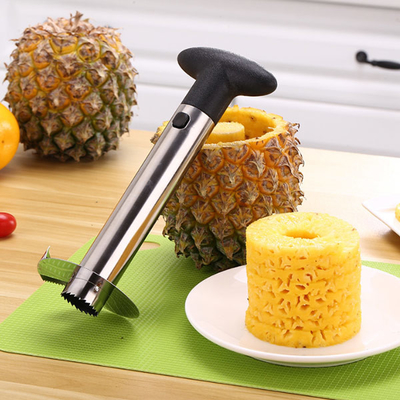 Pele la cortadora de base de acero inoxidable libre de la herramienta de la piña de los electrodomésticos con la manija desmontable
