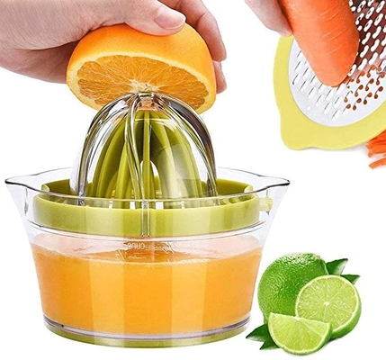 La cocina a granel manual suministra el Juicer anaranjado del exprimidor del limón el rallador de la taza de medición