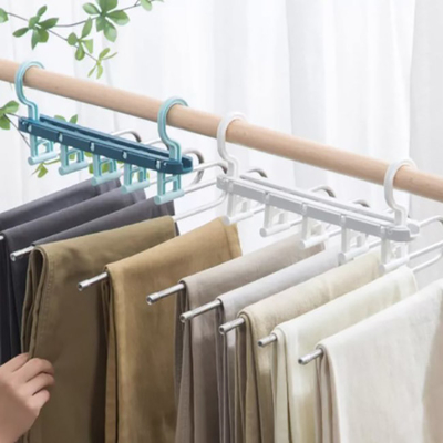 Suspensión plegable plástica del ahorro de espacio de los electrodomésticos que seca los estantes para la ropa