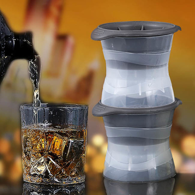 Molde redondo grande de la esfera del silicón del fabricante de la bola del cubo de hielo de la barra de la cocina para el whisky