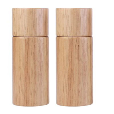 Amoladora de pimienta de madera de goma del artilugio de los contenedores de almacenamiento de la especia del hogar