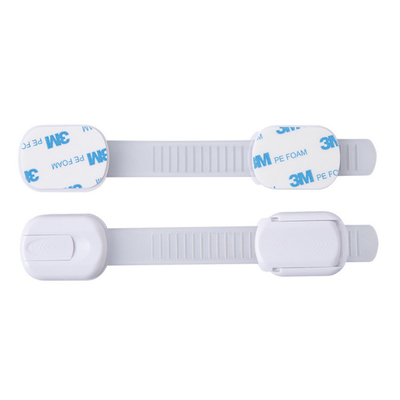 Correas adhesivas de la cerradura de puerta de los productos plásticos de los electrodomésticos del gabinete del cajón para la seguridad de los bebés